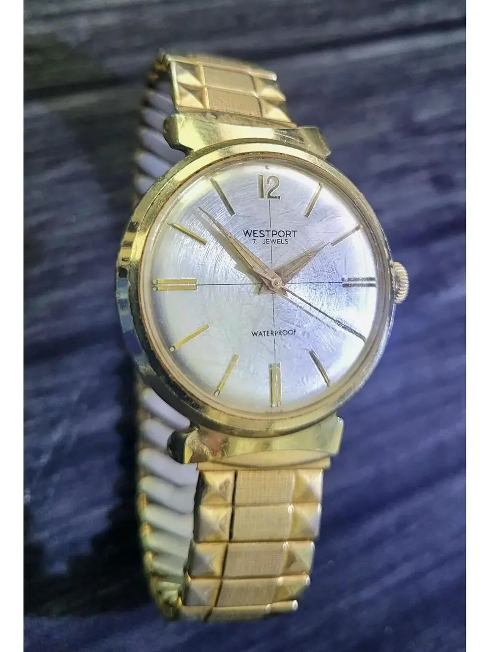 Rare‎ Vintage Wesclox Westport Mechanical Mens Watch Runs